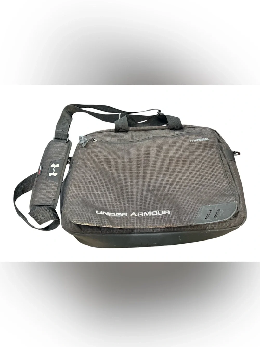 Under Armour Black and Gray Laptop Messenger Bag